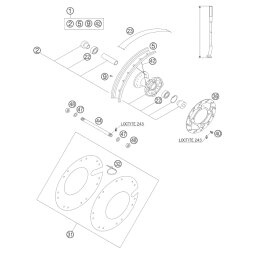 Speiche 3X129-115° 02