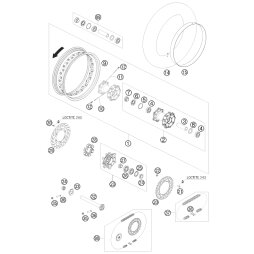 SPEICHE M5X188-27G 17 INOX