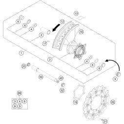 SPEICHE M4,5X164- 16,5