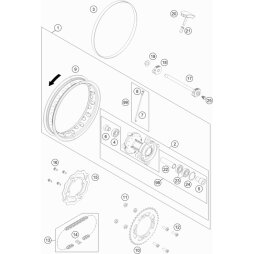 SPEICHENSATZ HINTEN 10 14