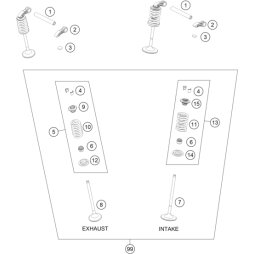 VENTILFEDERKIT AUSLASS
