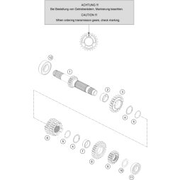 Schieberad 3./4.Gang, Z=17/20
