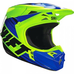 Shift Assault Race Helm in gelb blau