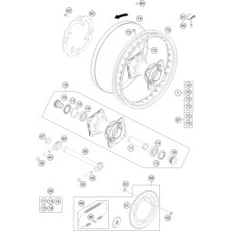 Felge hinten Al4 14X1,60-32