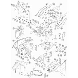 Windschildhalter Links