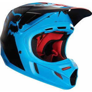 FOX V4 Libra Helm in blau