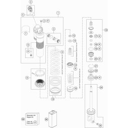Zugstufenscheibe 12x43x21,5 h17