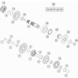 Schieberad 5.Gang, Z=22