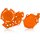 Acerbis X-Power Kit Zündung Kupplung Deckel Schutz Orange
