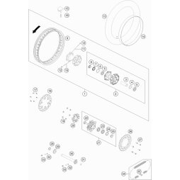 Speiche M5x206