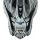 Airoh Helmschild CR901 Linear Skull Black