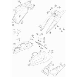 Seitenverkleidung Links kpl