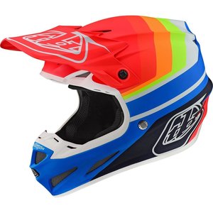 Troy Lee Designs Helm SE4 Composite Mirage Blue/Red XL
