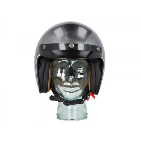 Shiro Helm SH-235 Scratched Chrome - Husky-Shop24.de