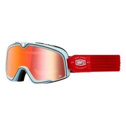 100% Barstow Brille Carlyle - Rot verspiegelt