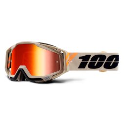 100% Brille Racecraft Baige/Orange - Red Mirror