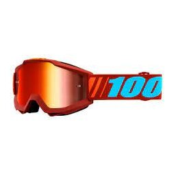 100% Brille Accuri Dauphine Rot - Red Mirror