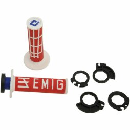 Odi Emig V2 Half-Waffle Grip Rot Weiß