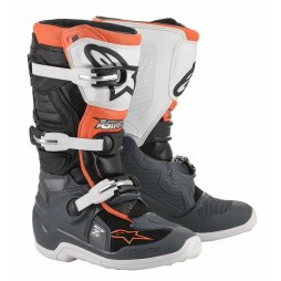 Alpinestars Stiefel Tech 7S Schwarz Grau Weiß