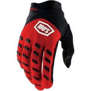 100% Handschuhe Kinder Airmatic Rot Schwarz XL