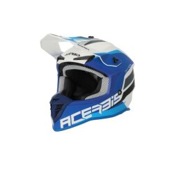 Acerbis Helm Linear Weiß Blau