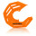Acerbis X-Future Bremsscheiben Abdeckung Schutz Orange